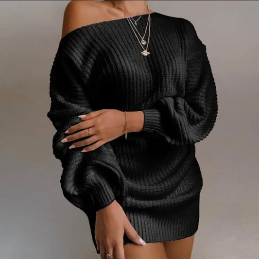 Queen Off The Shoulder Mini Dress