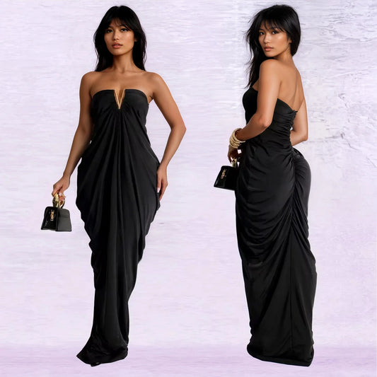V-Neck Maxi Dress